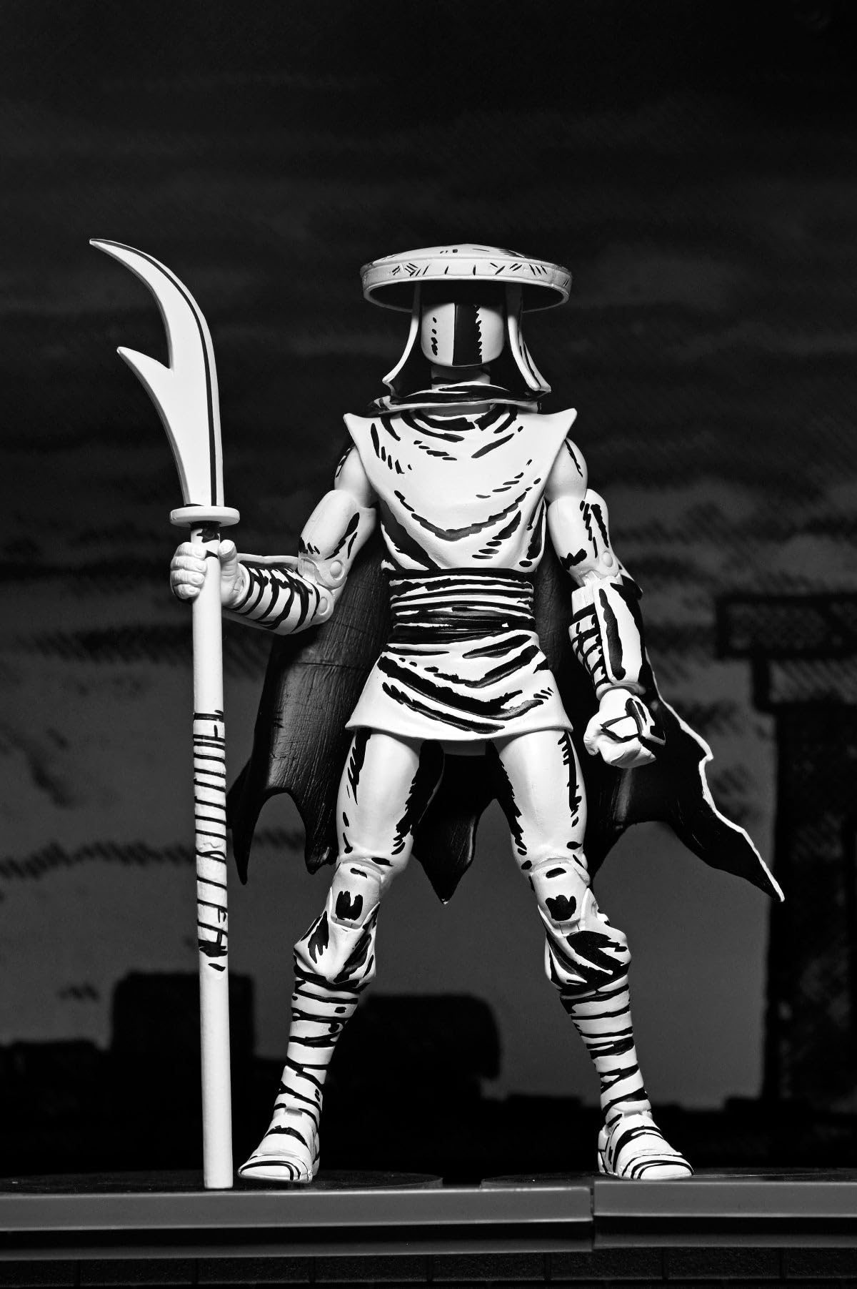 NECA Teenage Mutant Ninja Turtles (Mirage Comics) 1:7 Scale Collectible Action Figure, Elite Foot Ninja Guard Black & White Figure