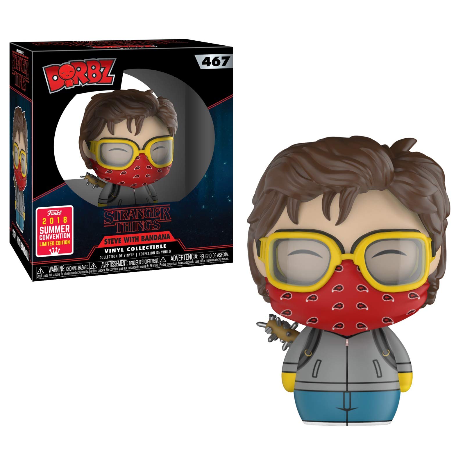 Dorbz! Steve with Bandana Funko Stranger Things #467 SDCC 2018 Summer Convention Exclusive