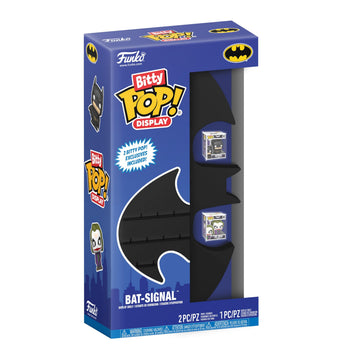 Funko Pop! Bitty Display: Batman Signal - Batman & The Joker Exclusive Included - Display Total of 18 Bitty Characters