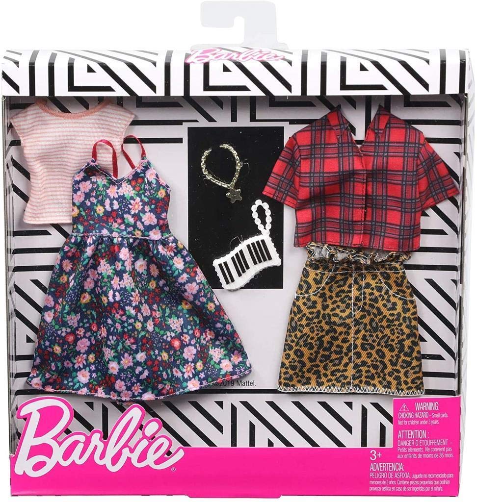 Barbie Clothes - 2 Outfits and 2 Accessories Doll, 2