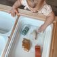 Brooklyn Neutral Vehicle Bath Set, Non Toxic Aesthetic Toys for Baby and Toddler, Includes a Car, Plane, Excavator and Train, Perfect for Bathtub