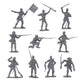 BMC CTS Civil War Battle of Picketts Charge - 101pc Blue & Gray Plastic Army Set