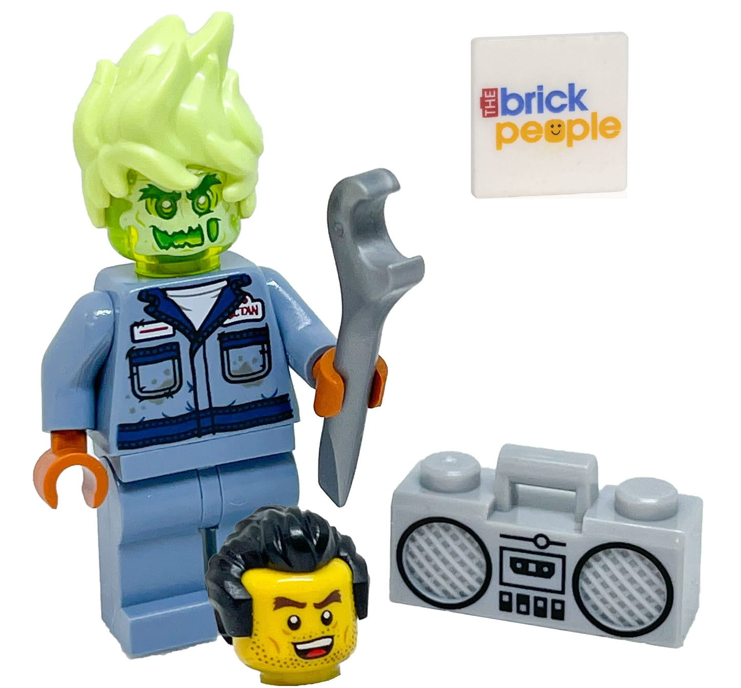 LEGO Hidden Side: Posessed Mechanic with Wrench and Radio Boom Box