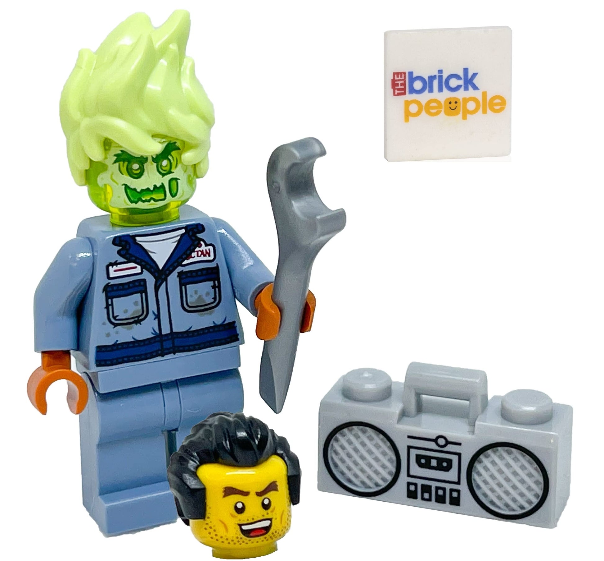 LEGO Hidden Side: Posessed Mechanic with Wrench and Radio Boom Box