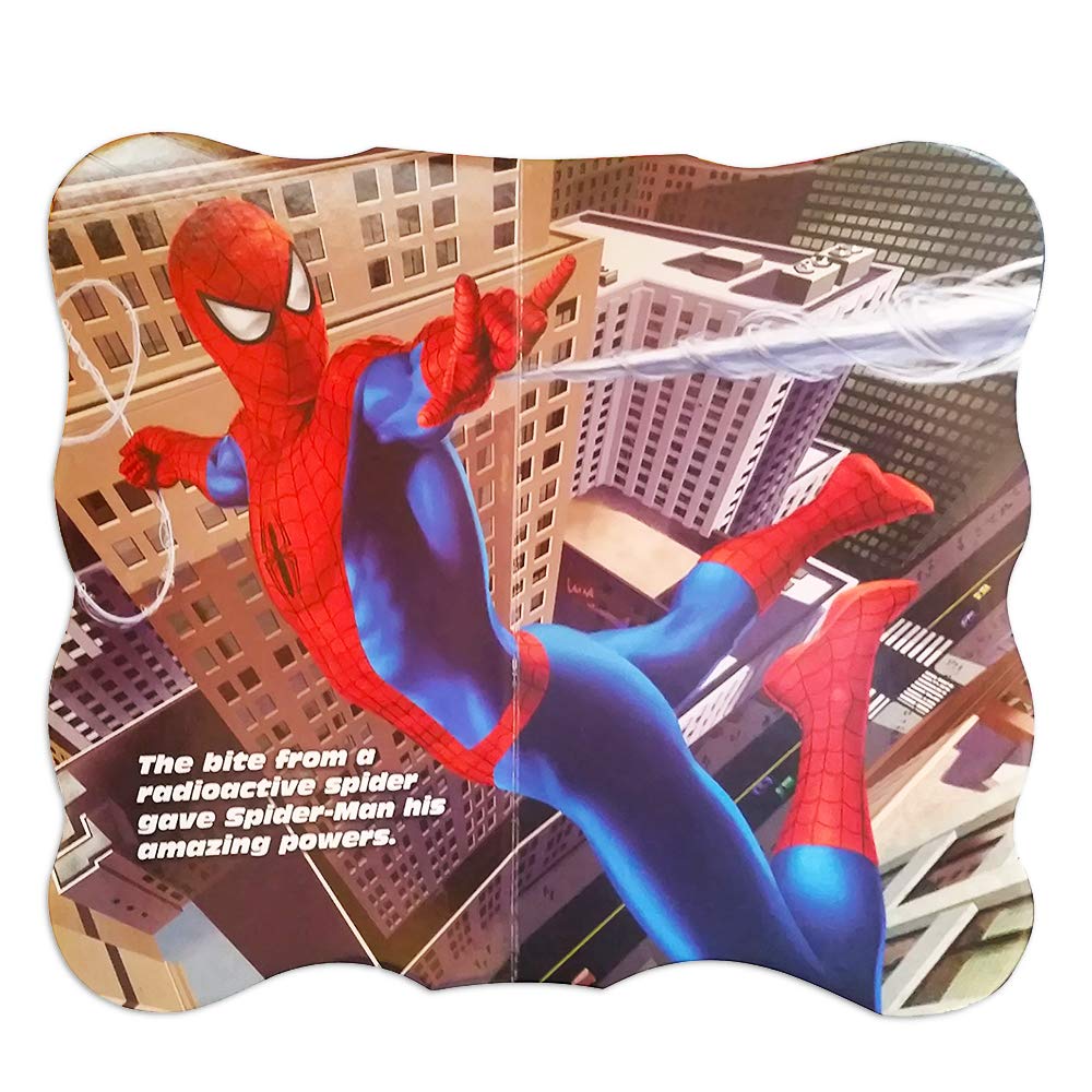 Marvel Spiderman Board Book Set - 4 Amazing Superhero Board Books for Boys & Girls