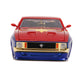 Jada Marvel 1:24 1973 Ford Mustang Mach 1 Die-cast Car with 2.75" Captain Marvel Figure, Toys for Kids and Adults