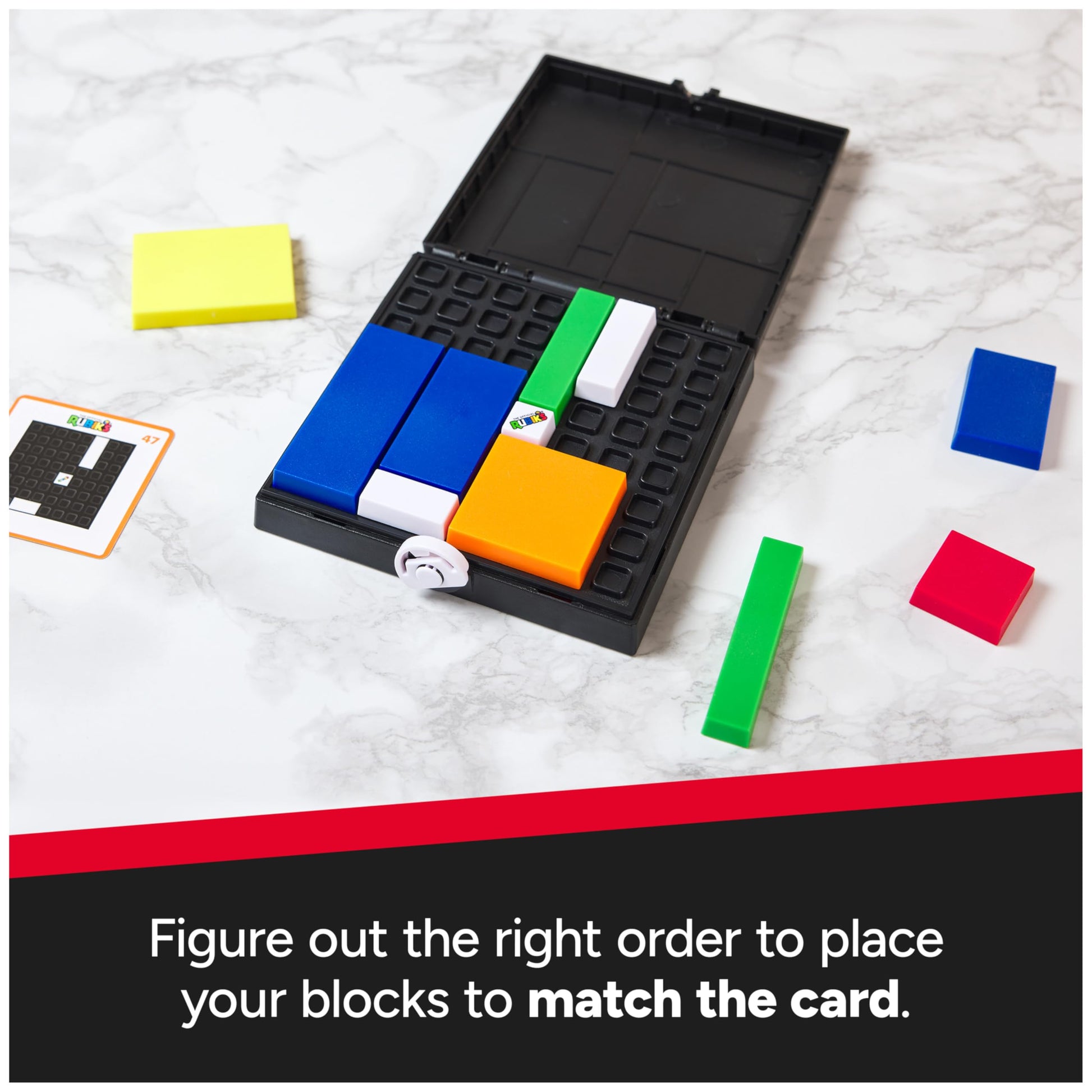 Rubik’s Cube, Gridlock Game, The Problem-Solving Puzzle Game Based on The Iconic Rubik’s Cube, Problem-Solving Brain Teaser, Classic Color-Matching