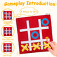 Timisea 48 Pcs Tic Tac Toe Strategic Board Game, Mini Strategic Board Game for Kids Family,Classic Mini Board Toys, Board Gifts for Students