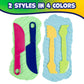 READY 2 LEARN Dough Cutting Tools | 4 Piece Playdough Accessories | 2 Knives and 2 Spatulas | Clay and Dough Tools for Toddlers | Chunky Plastic