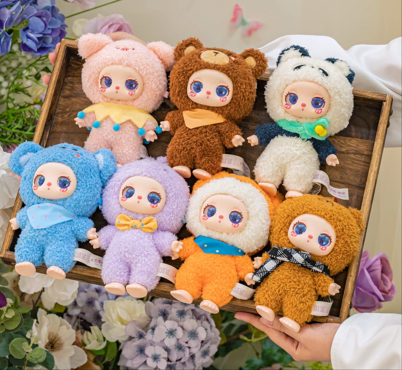 Mystery Fun Liila‘s Zoo Series Blind Box, Adorable Plush Collectible Toys, 6.3IN Hangable Doll with Unique Designs Birthday Gifts, 1PCS (1 of 7