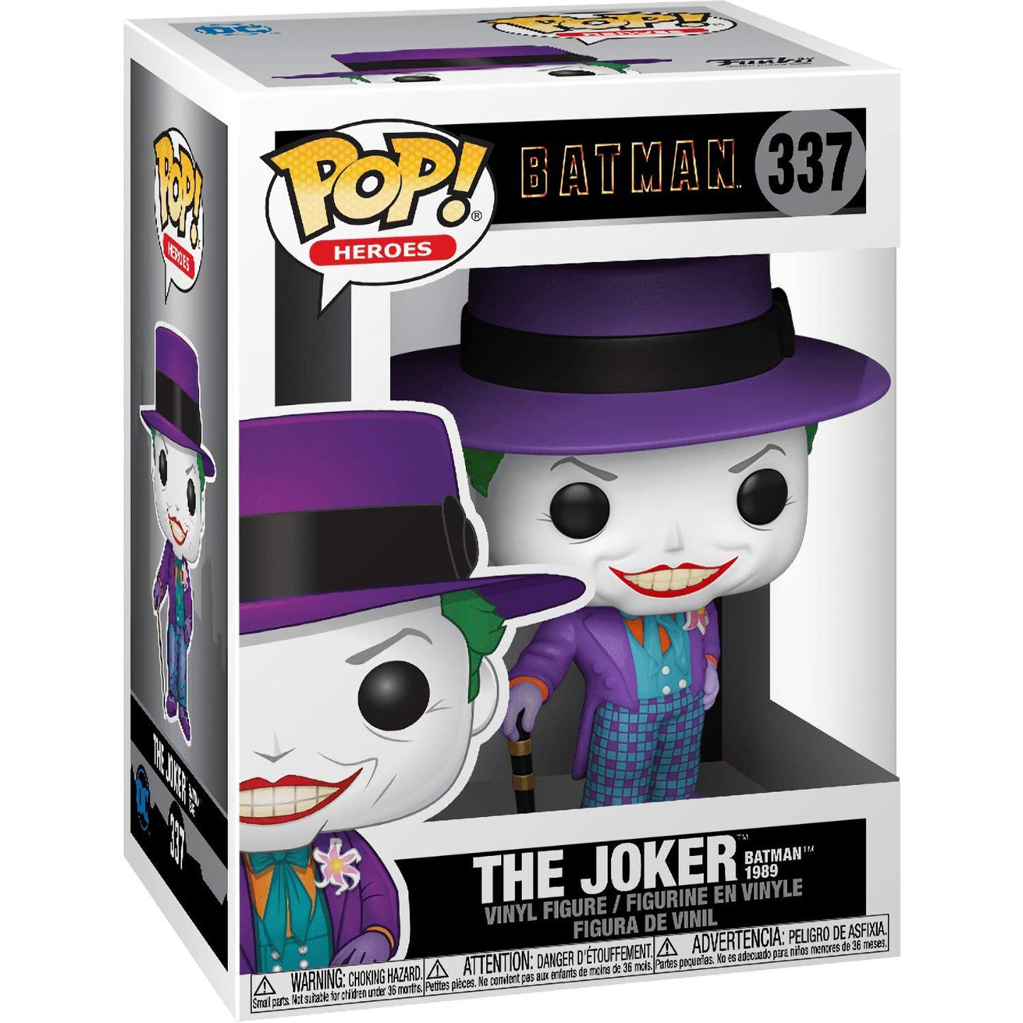 The J o k e r [Batm an 1989]: Fun ko P o p ! Heroes Vinyl Figurine Bundle with 1 Compatible 'ToysDiva' Graphic Protector (337-47709 - B)