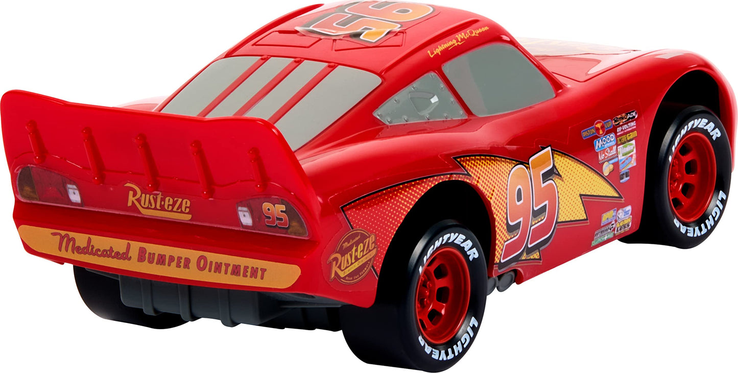 Mattel Disney and Pixar Cars Moving Moments Lightning McQueen Race Car