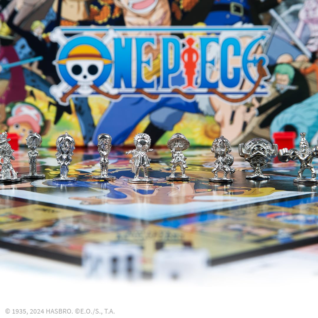 Monopoly: One Piece Edition Board Game | Buy, Sell, Trade with Popular Characters from the Manga & Anime Series | Featuring 9 Miniature Tokens |