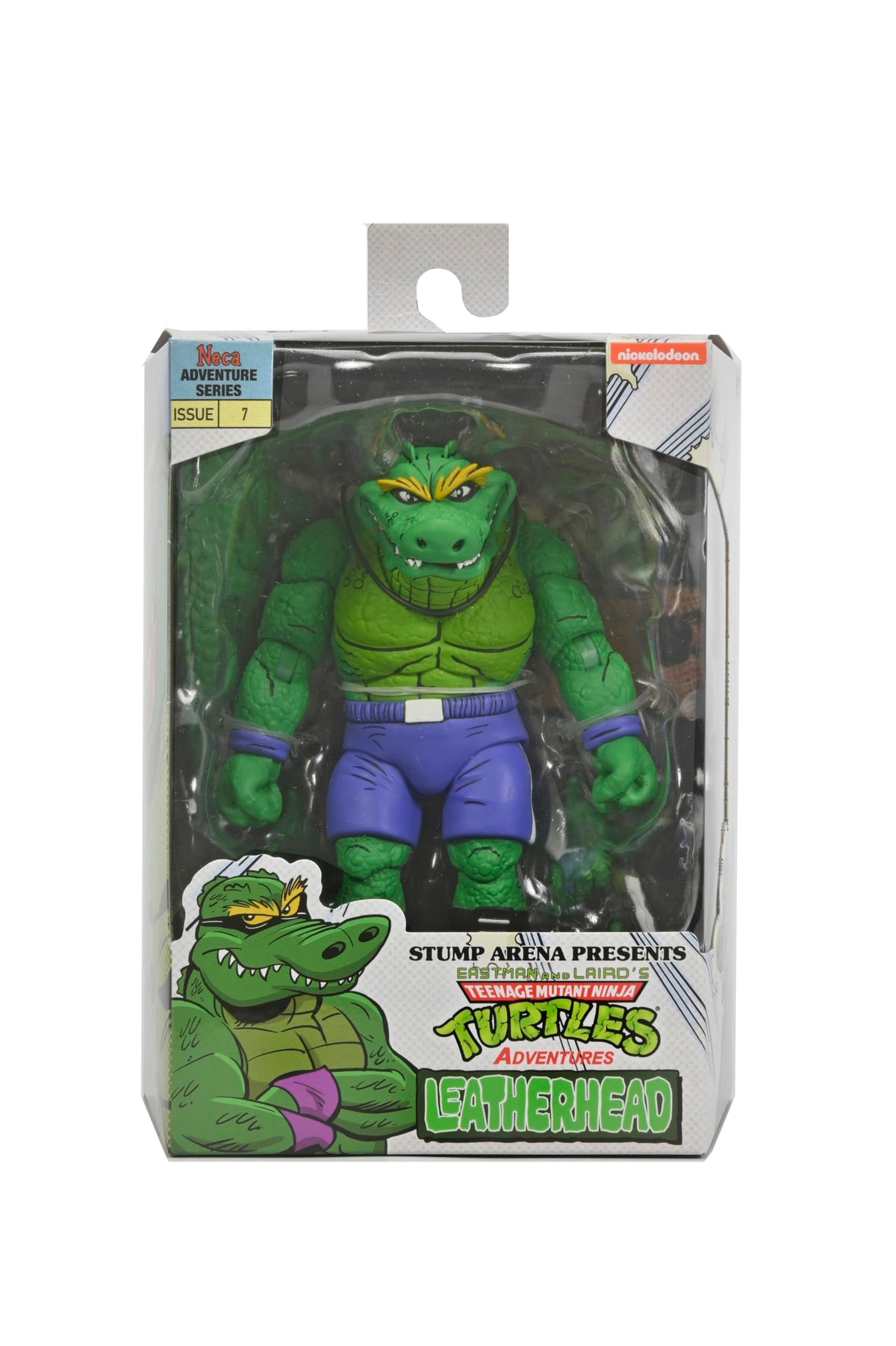 NECA Teenage Mutant Ninja Turtles Archie Comics Stump Wrestling Leatherhead 7" Scale Action Figure