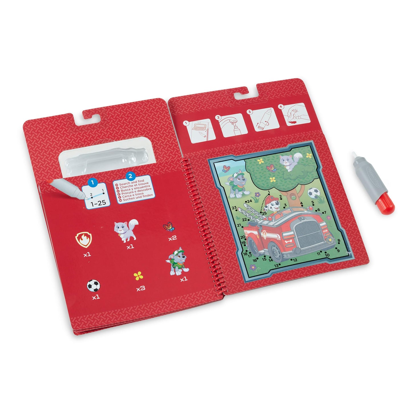 Melissa & Doug Water Wow! Paw Patrol Mess Free Coloring Book, Reusable Water-Reveal Activity Pad, 3-Pack, Skye, Chase, Marshall, Travel Toys, Party