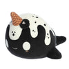 Aurora® Enchanting Tasty Peach® Cookies & Cream Nomwhal Stuffed Animal - Bright & Colorful Design - Showpiece Plush - Black 12.5 Inches