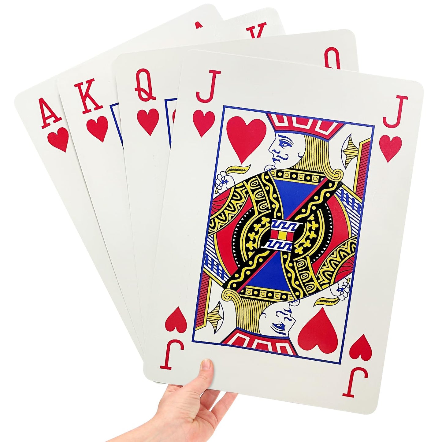 gagift world Jumbo Playing Cards, 8 x 11 Inches Giant Playing Cards for Family Game Night, Extra Large Casino Party Decoration for Adults