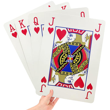 gagift world Jumbo Playing Cards, 8 x 11 Inches Giant Playing Cards for Family Game Night, Extra Large Casino Party Decoration for Adults