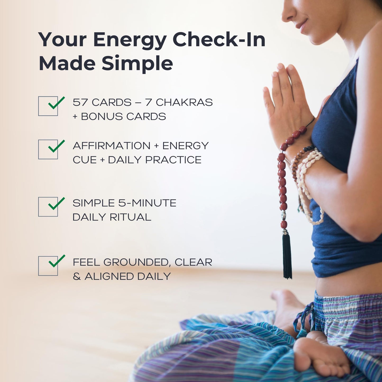 Getta Girl Aura Chakra Affirmations & Ritual Deck: 57 Daily Mindfulness & Meditation Activity Cards | Balance Mind, Body & Spirit | Wellness Self-Care