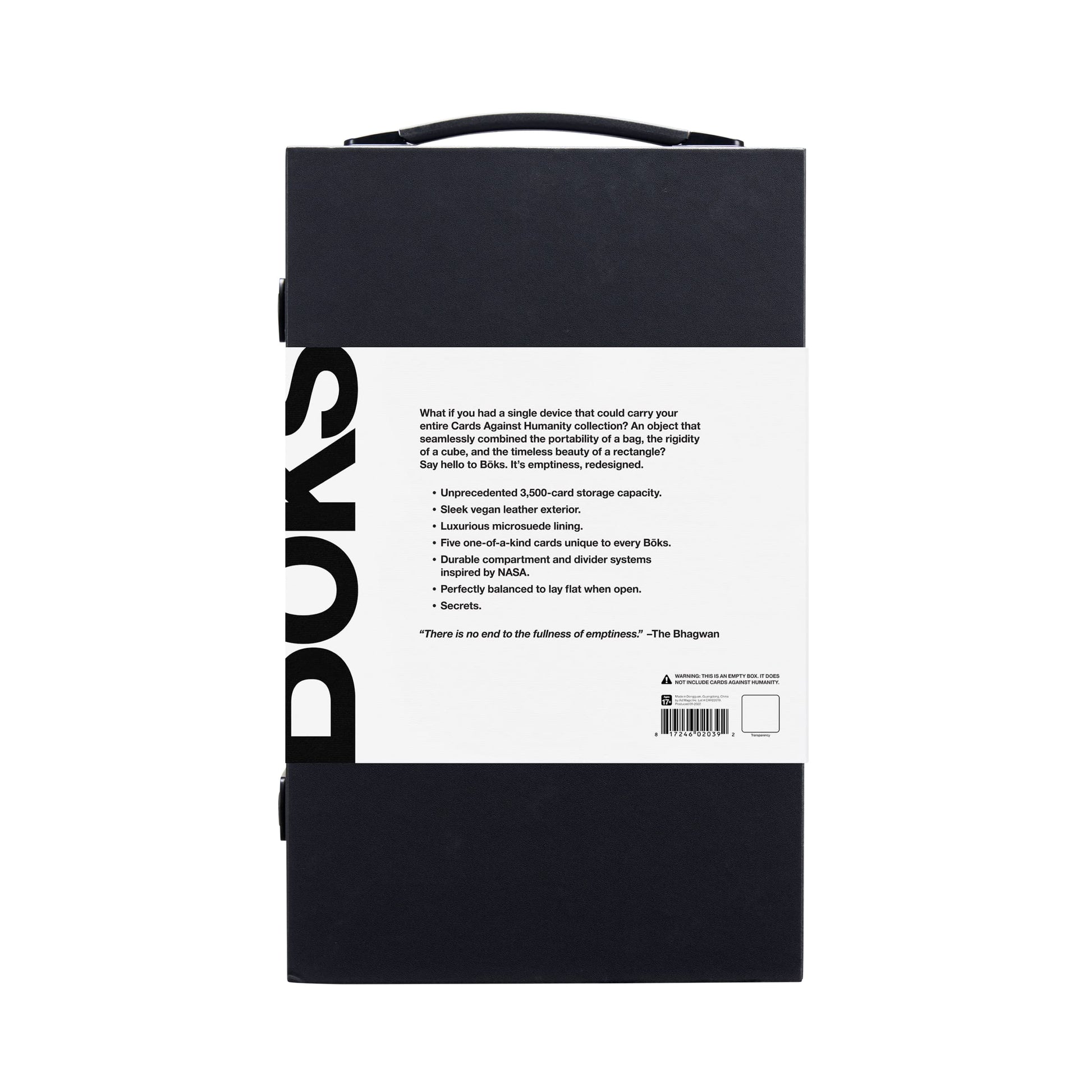 Cards Against Humanity: B?ks • Official Premium Storage Case • Holds Over 3,500 Cards