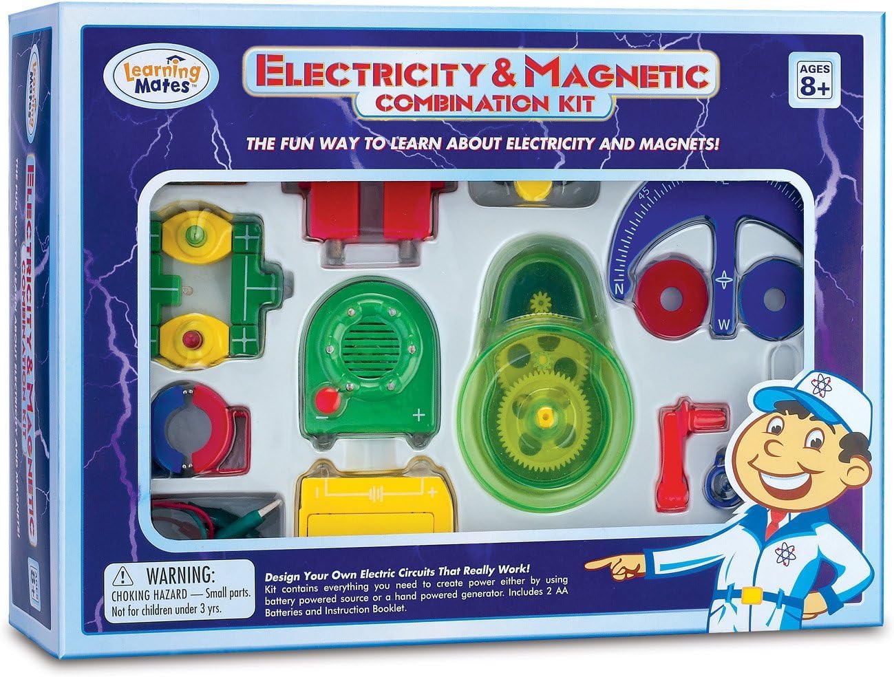 Popular Playthings Electricity and Magnetism Combination Kit, Stem Educational Toy, Science Set Gift for Kids Ages 8-12