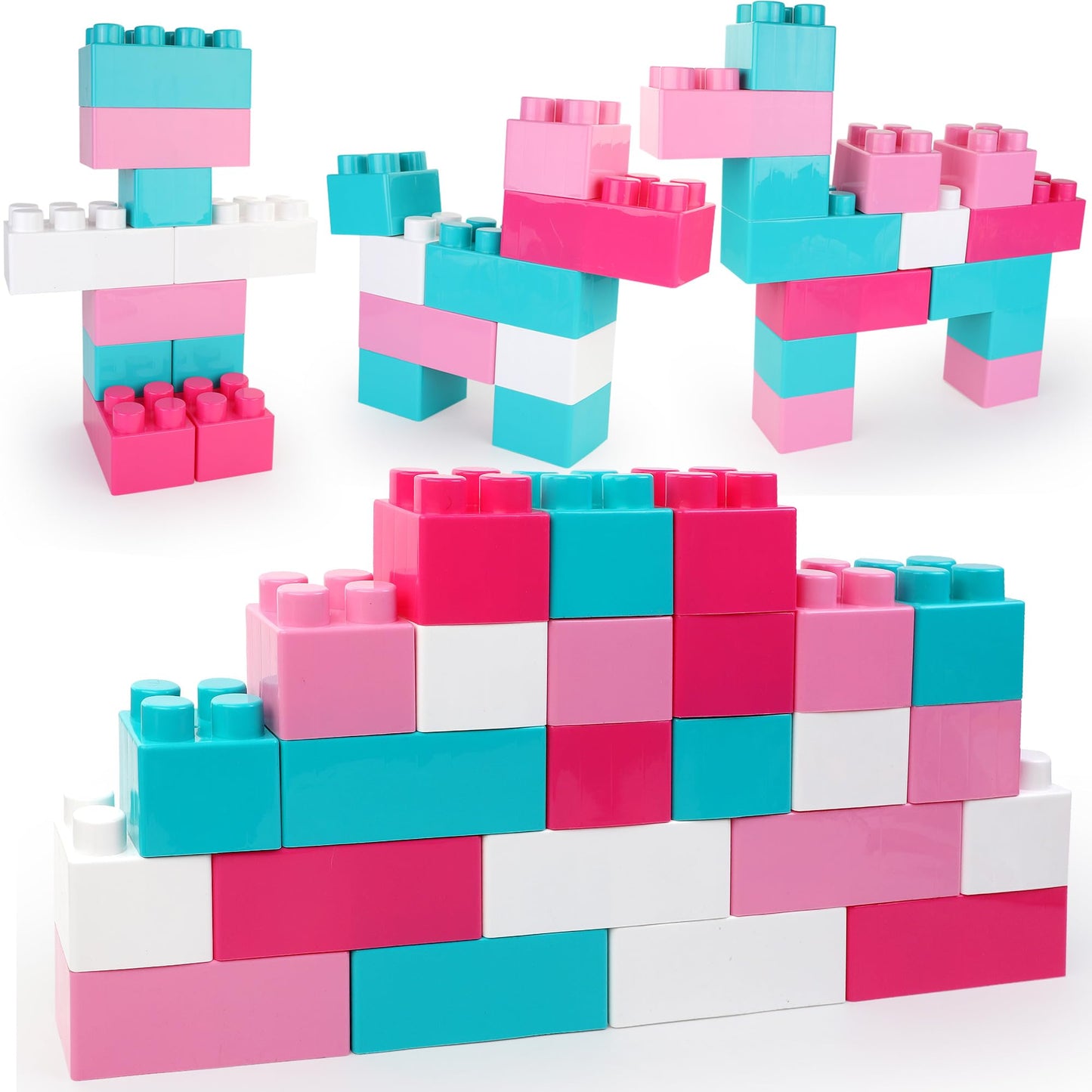 Liberty Imports 24 PCS Giant Interlocking Building Blocks for Toddlers
