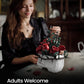 iATOM Skull Roses Flower Bouquet Building Set, Botanical Collection Kit for Adult Women, Birthday Gifts for Mothers Day