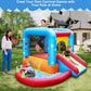 Step4Fun Inflatable Bounce House, Kids Castle Slide Bouncer for Children Jumping Outdoor and Indoor Party, Baby Backyard Water Jumper Toy with Blower