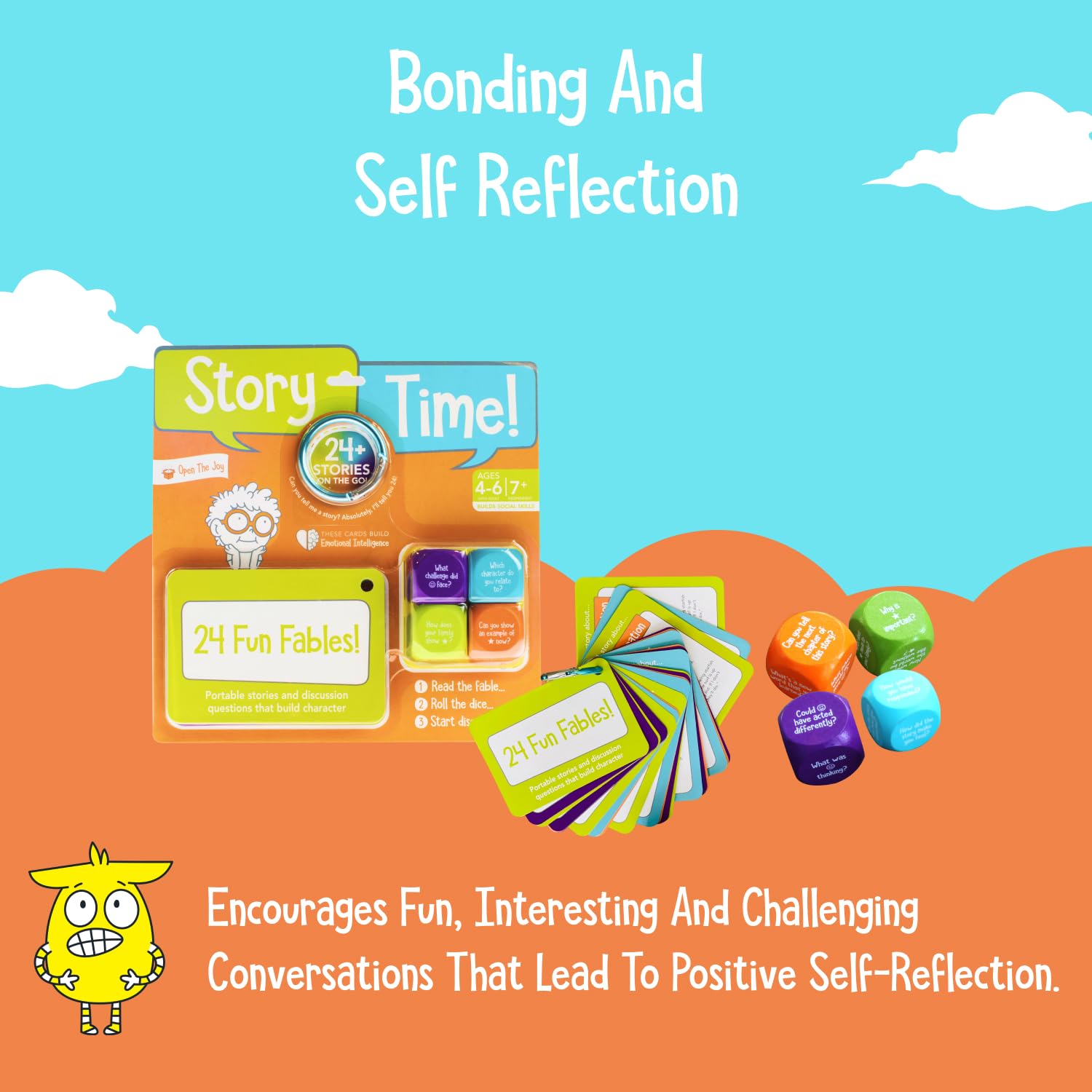 Open The Joy Story Time: Igniting Imagination, Fostering Empathy, and Building Resilience in Kids - A Portable Adventure for Ages 4+