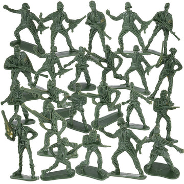 ArtCreativity Little Green Army Men Toy Soldiers, Bulk Pack of 144 Military Toys Figurines, Plastic Army Guys Playset, Action Figures in Assorted