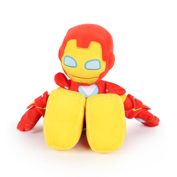 Jay Franco Marvel Kids Plush Pillow Buddy - Ultra-Soft Stuffed Plushie & Cozy Pillow, Official Licensed Product, Red - Iron Man and His Awesome