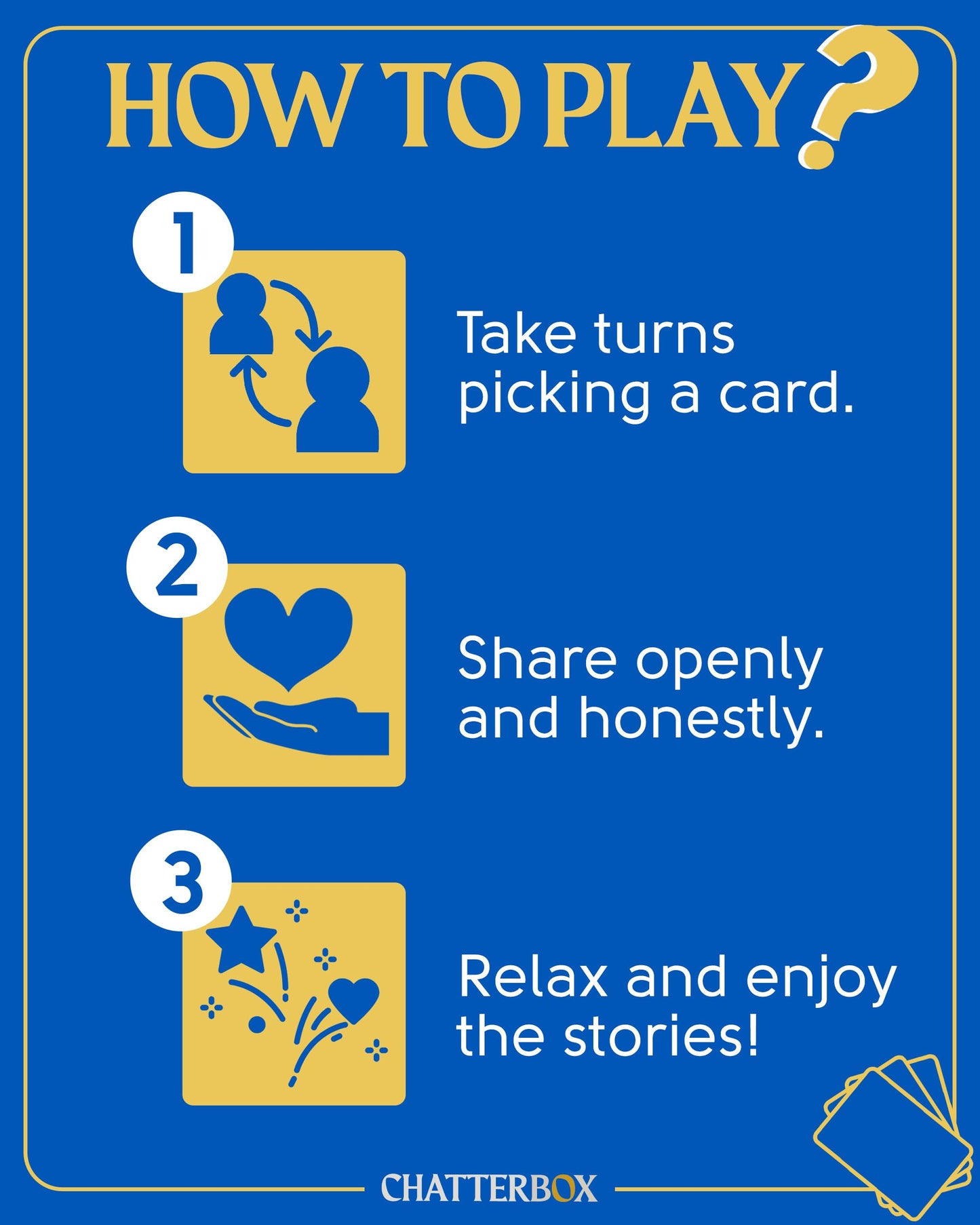 Chatterbox Conversation Cards for Kids, 200 Questions Designed for Kids and Children to Share, Connect and Enjoy Family Game Night, Family Reunion