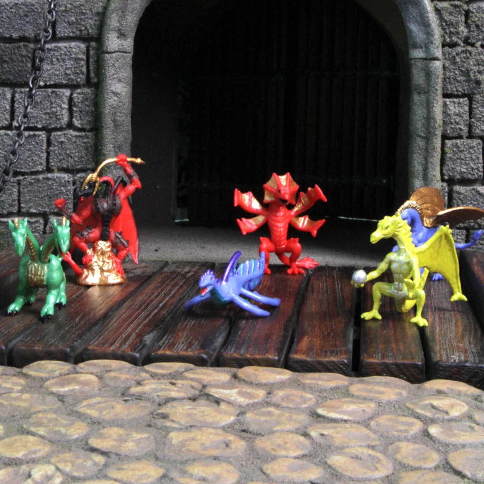 Safari Ltd. Lair Of The Dragons Collection 1 Designer Toob - 6 Miniature Dragon Figures for Fantasy Themed Play, Boys, Girls & Kids Ages 3+