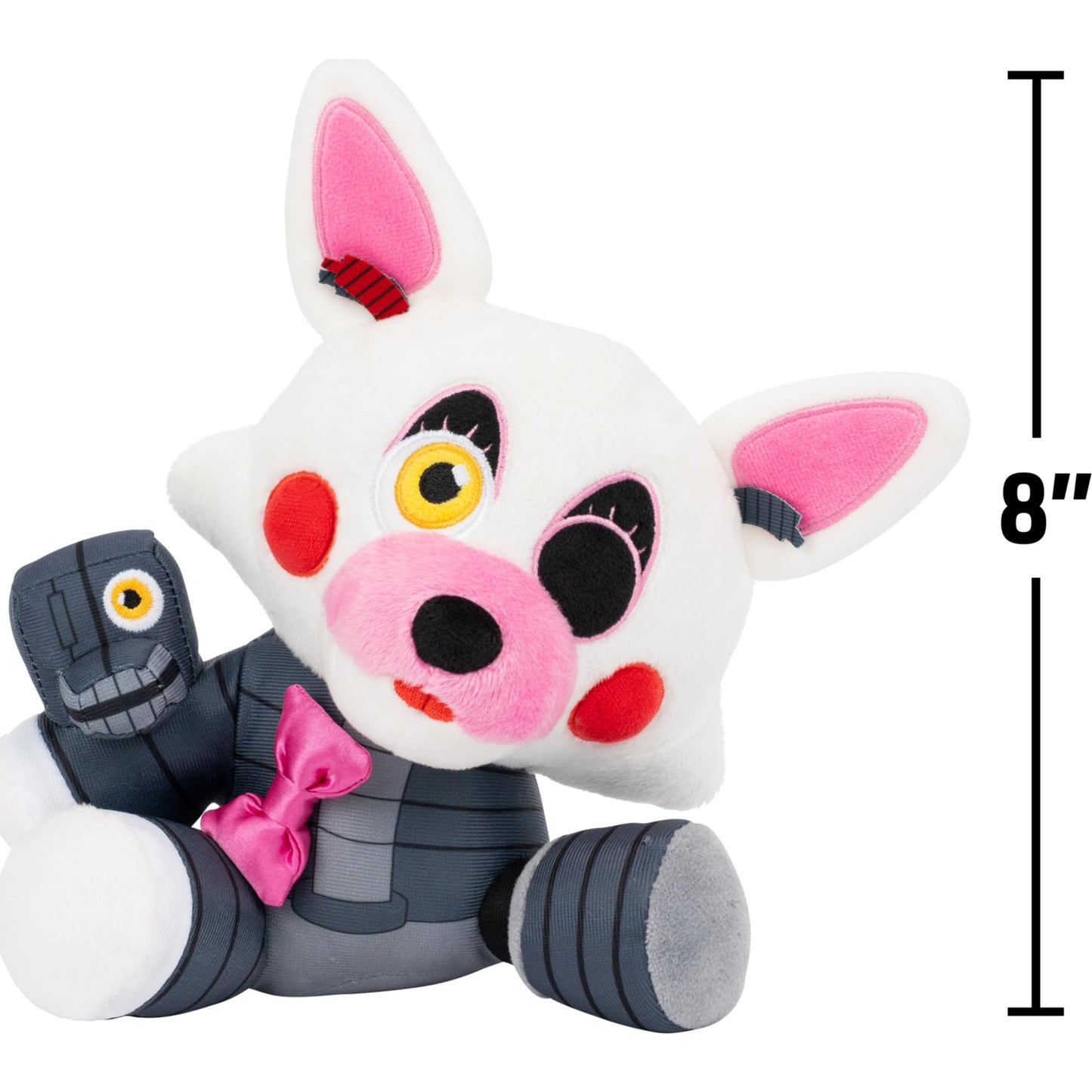 Jazwares Five Nights at Freddy’s Mangle Plush - 8-Inch Stuffie with Soft Material and Glow-in-The-Dark Eyes