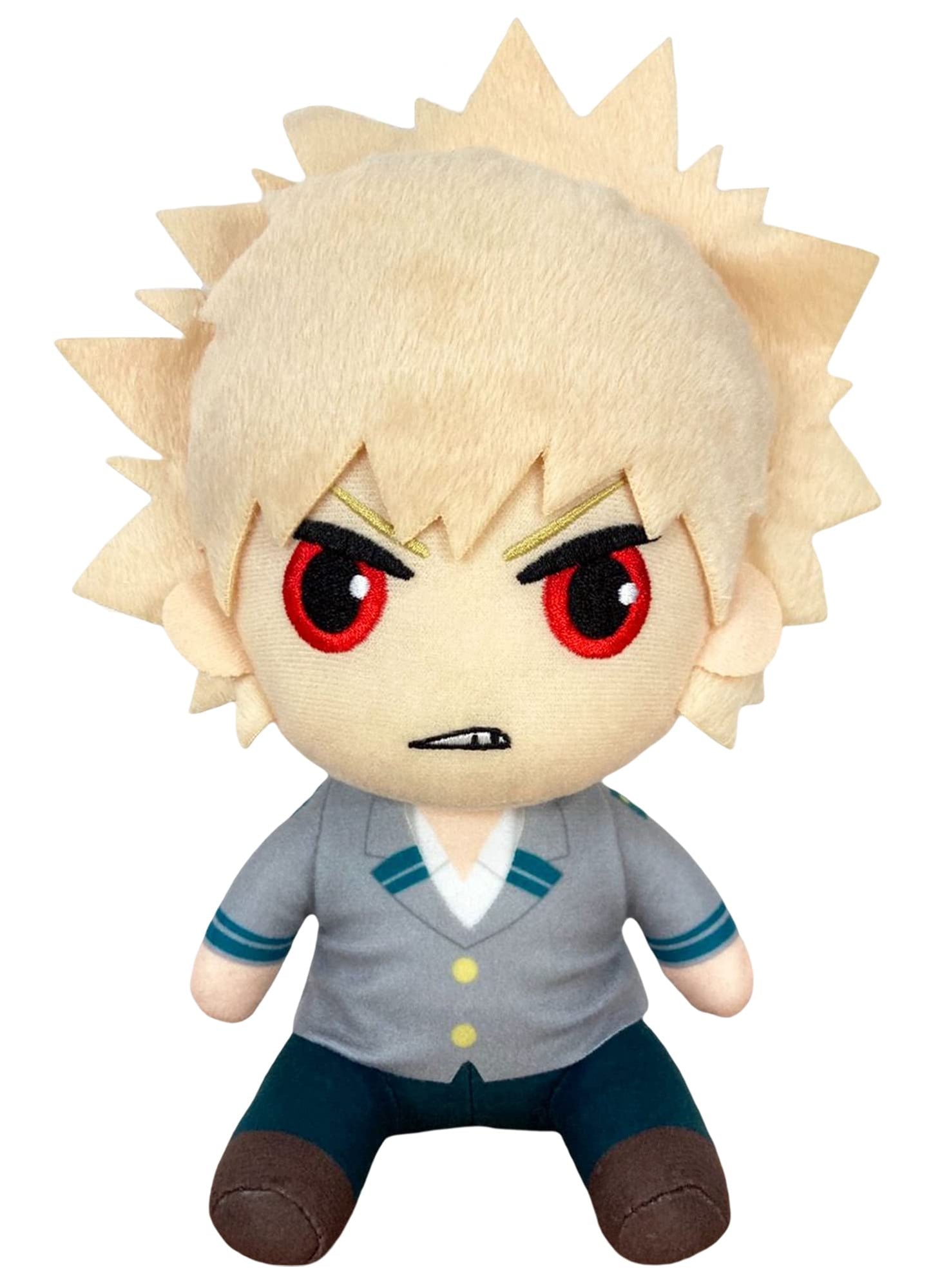 Great Eastern Entertainment My Hero Academia S2 - Bakugo Seifuku Sitting Plush 7" H