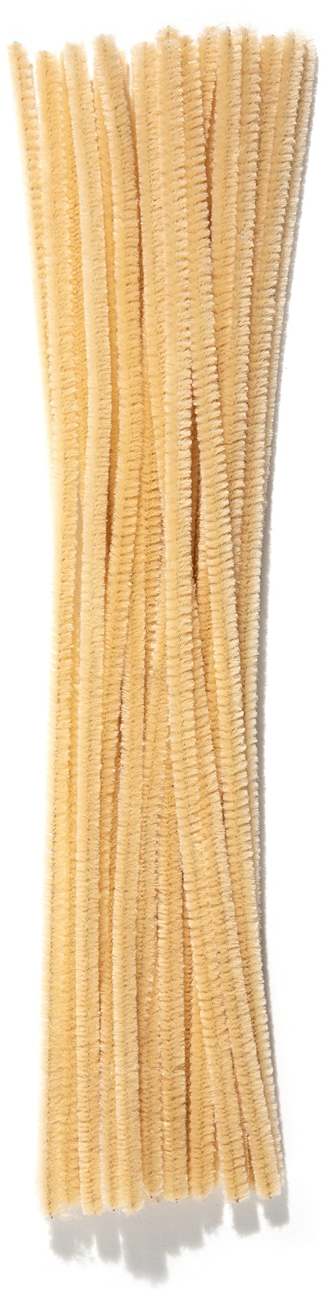 Cousin DIY Beige Chenille Pipe Cleaners, 6mm x 12 inch, 25 Pack