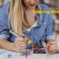 VOGURTIME Soldering Practice Kit Snowflake Shaped LED Project Kit for School and Home Teaching Learning Electronic, Ideal Gift for Family and Friends