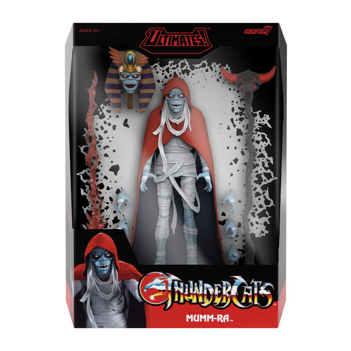 Super7 ULTIMATES! Thundercats Mumm-Ra (Old Man) - 7" Thundercats Action Figure with Accessories - Classic Cartoon Collectibles and Retro Toys