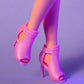 Barbie Looks Doll, Collectible No. 24 with Brown Hair & Modern Y2K Fashion, Shimmery Pink Strapless Dress with Peep-Toe Heels