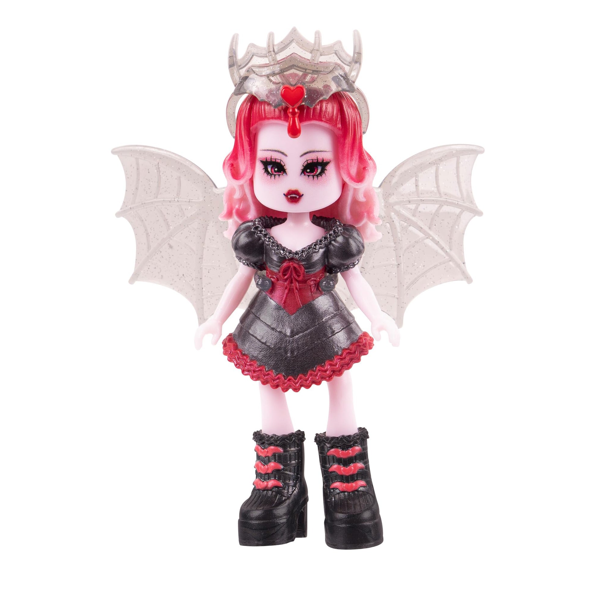 Royale High 3” Dark Fairy Fashion Doll - 1 Figure with 9 Fashion Accessories - Virtual Item Code Included - Series 1 - Ages 5+
