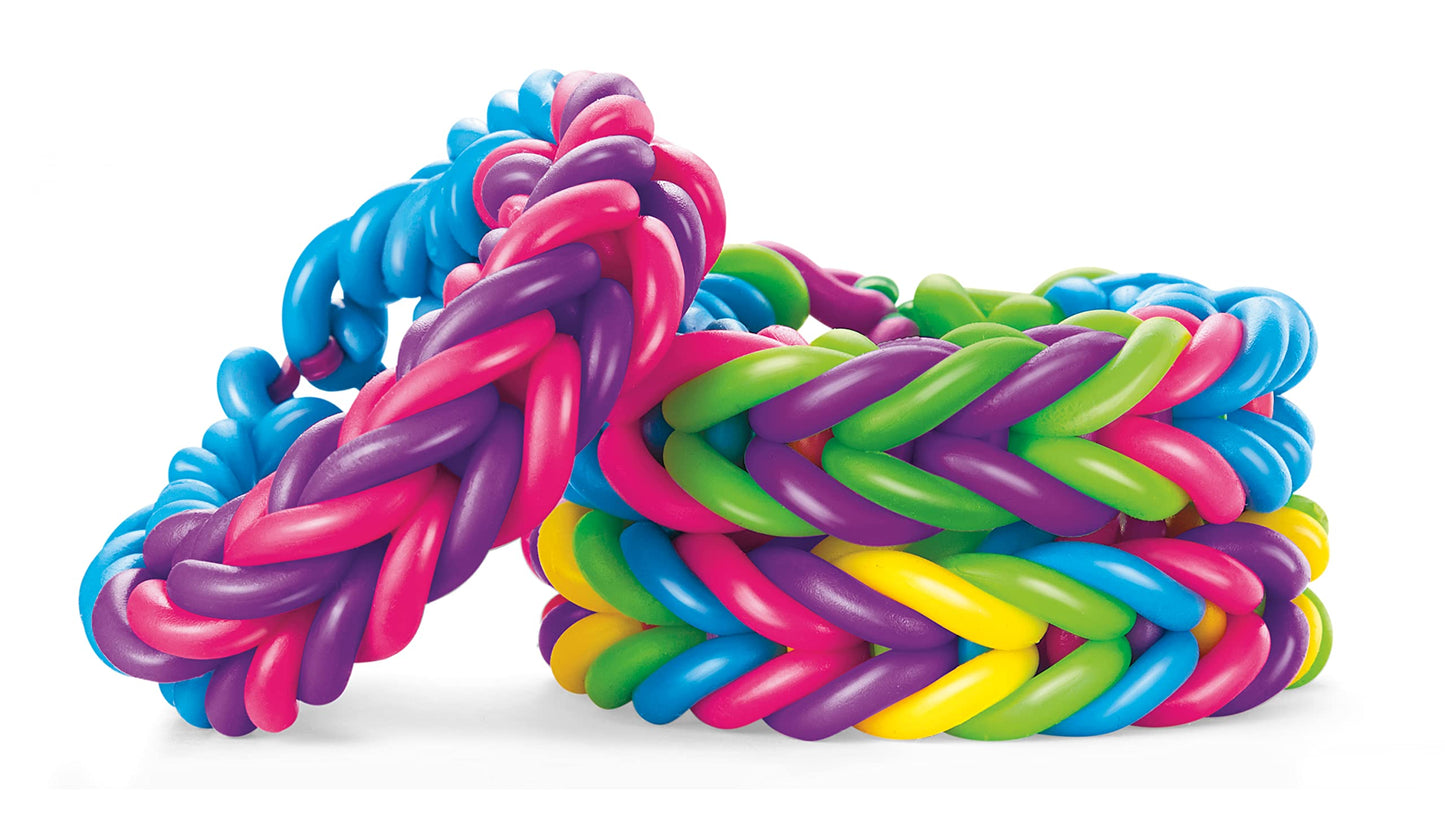 Shimmer 'n Sparkle Squish Magic Bubble Bands Loom Band Making kit, Friendship Bracelets Crafting Toy Rubber Bands Set