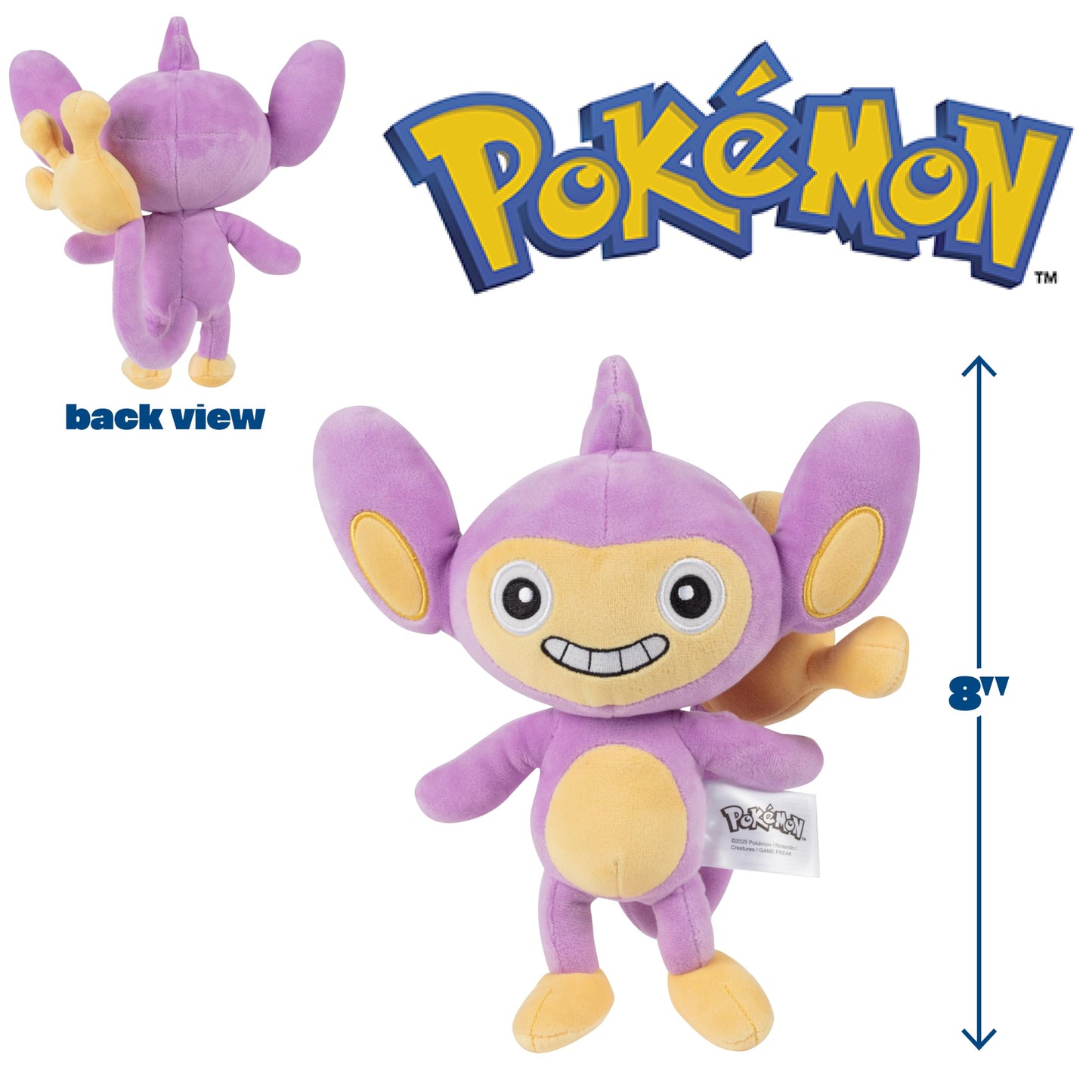Pokemon 8" Plush Mystery Blind Box 5-Pack - Get Five Officially Licensed 8 Inch Pokemon - Authentic Collectible Soft Stuffed Animal Toy Figures - Gift