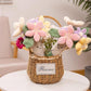 Courtco Cute Flower Plush Doll Stuffed Plant Plushie Soft Flower Doll Lovely Smiling Face?Decor Home Andbedroom Sweet Gifts for Women for Boys
