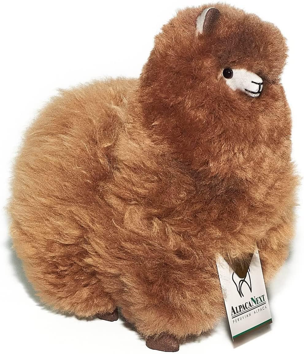 AlpacaNext Alpaca Stuffed Animal Crafted in Fluffy Luxury Wool - Hypoallergenic & Ultra-Soft Toy Perfect for Cute Nursery Decor and a Huggable