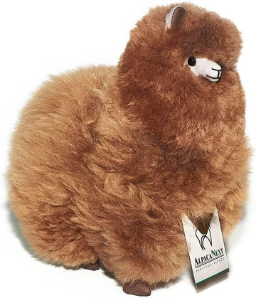 AlpacaNext Alpaca Stuffed Animal Crafted in Fluffy Luxury Wool - Hypoallergenic & Ultra-Soft Toy Perfect for Cute Nursery Decor and a Huggable