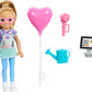 Barbie Doll & Accessories Toy Set, Chelsea Can Be Florist with 5 Flower Shop-Themed Pieces Including Bouquet & Register
