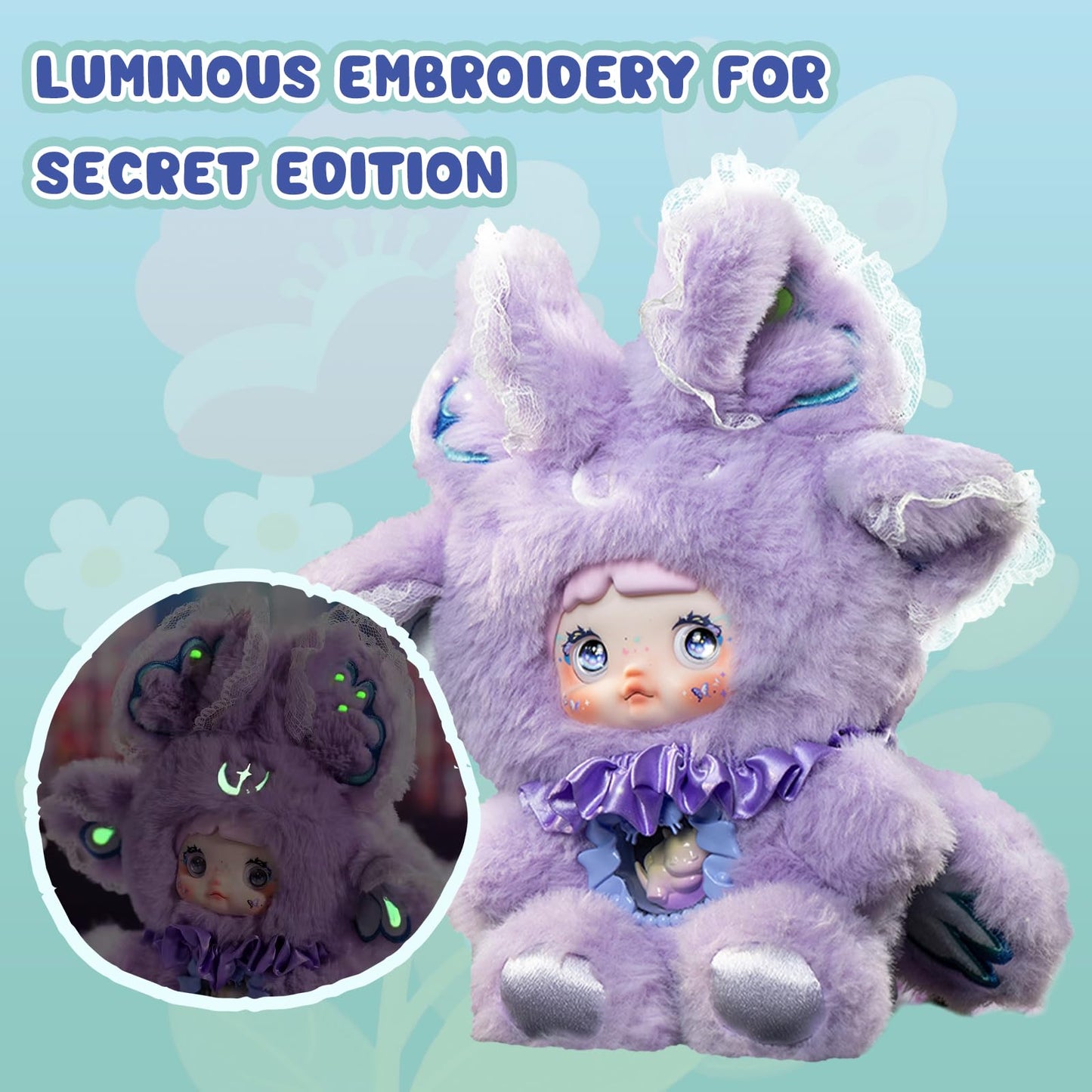 Fantasy World Series Blind Box - 3 Expressions Adorable Toys for Collectors - 8.3IN Random Surprise Doll with Unique Designs, 1PCS(1 of 7 Possible