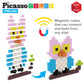 Picasso Cubes 0.5” Pixel Magnetic Puzzle Cube 400 Piece Mix & Match Sensory Toys STEAM Education Learning Building Block Magnets Children Construction
