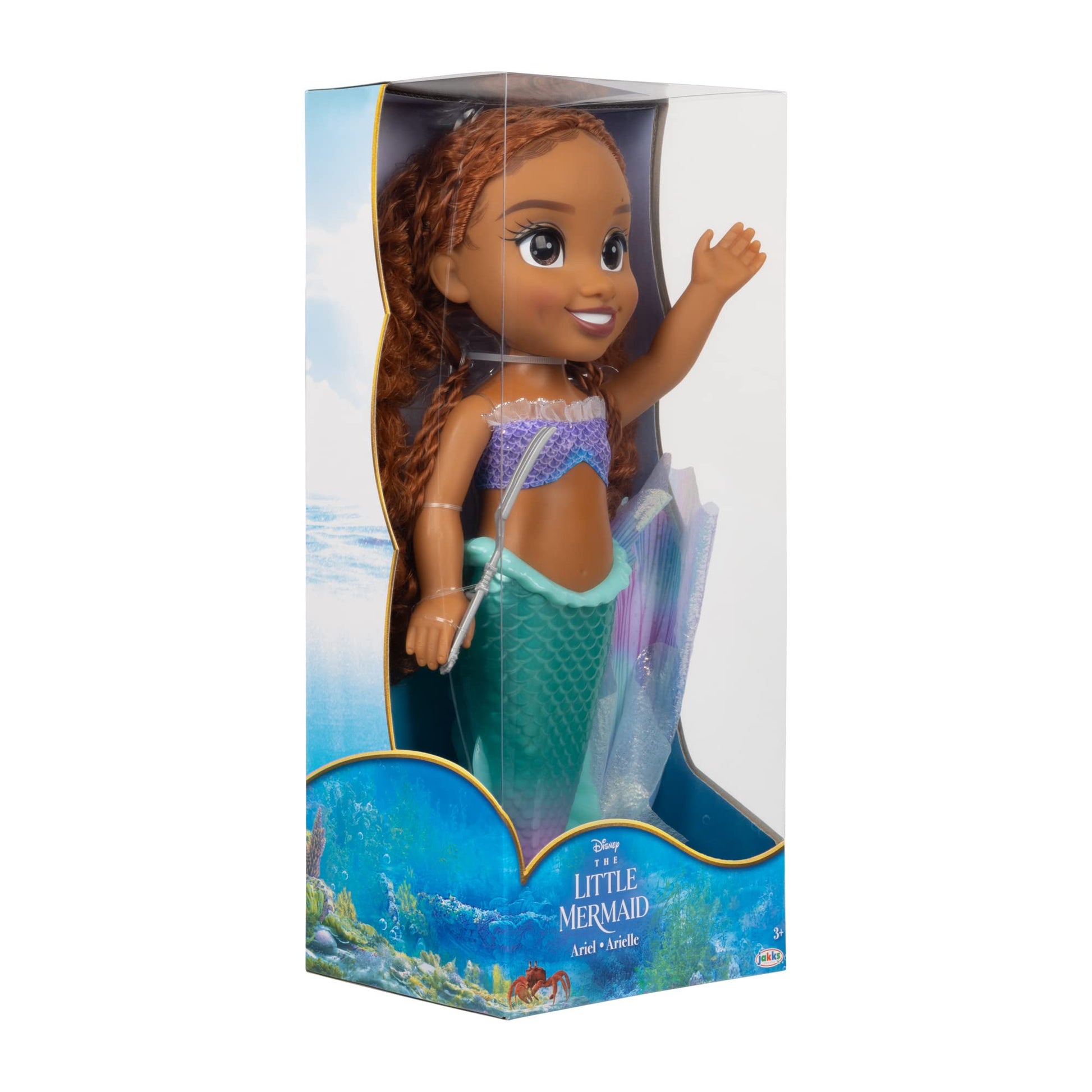 The Little Mermaid Disney Little Mermaid Movie - Stunning 15" Ariel Doll with Pearlised Iridescent Tail and Sparkling Fabric Fins
