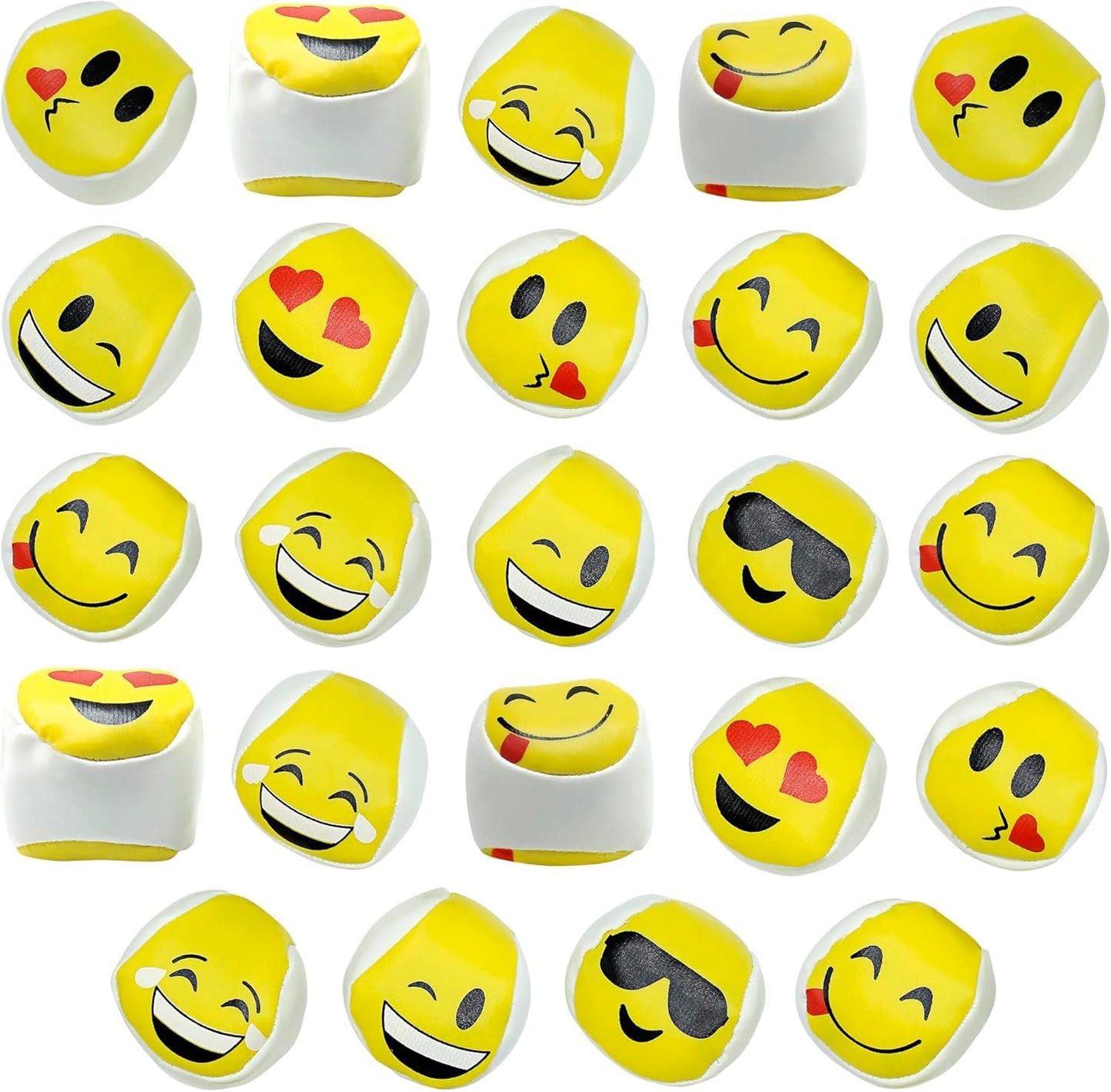 Srenta Funny Juggling Balls, 24 Pack Juggling Balls for Kids, Funny Kickballs Party Favors, Assorted Styles Cute Kickball for Kids and Adults, Mini